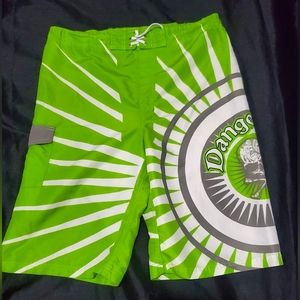Request lime green swim shorts